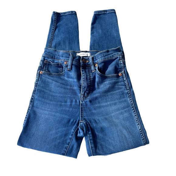 Madewell 10" High-Rise Skinny Blue Jeans  - Size 26 - Picture 2 of 9